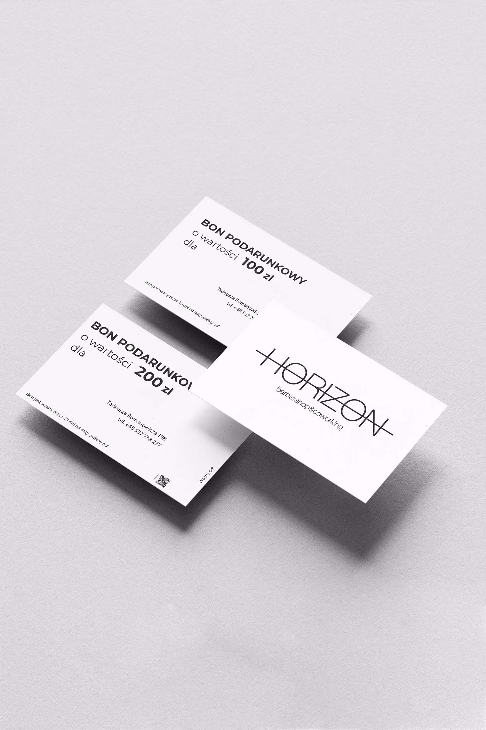 Bon podarunkowy Horizon Barbershop wraz z kosmetykami do pielęgnacji brody